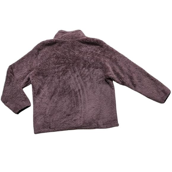 Pink Victoria Secret brown fleece half zip jacket size L - Picture 7 of 11